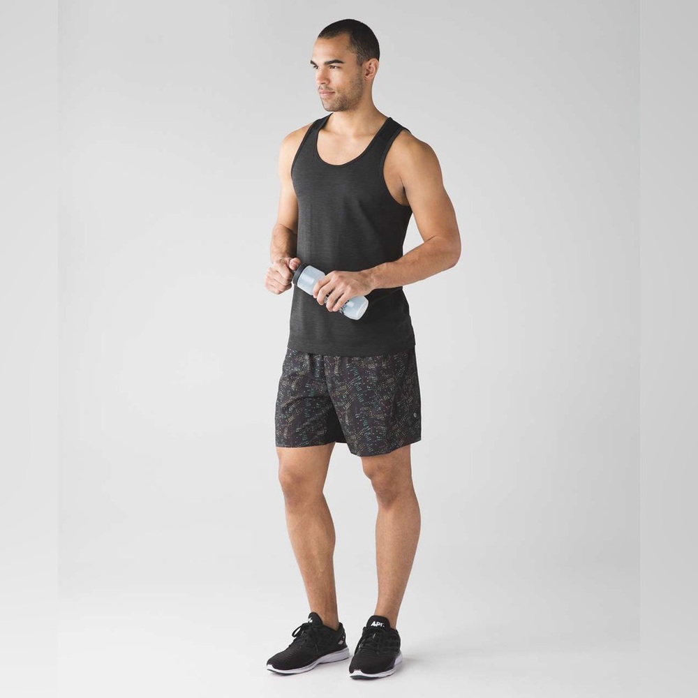 LULULEMON Mens Surge Shorts 9” Inseam Lined in Night Lights